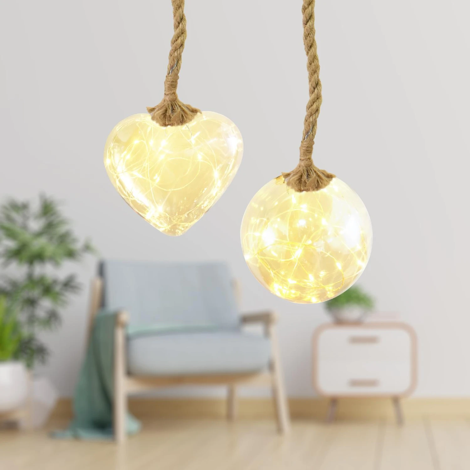 Outlet ✨ Australia Sale - Luce Bella Battery Operated Glass Ball Hanging Ornament Multi ❤️ 7 Outlet ✨ Australia Sale - Luce Bella Battery Operated Glass Ball Hanging Ornament Multi ❤️ - Image 5