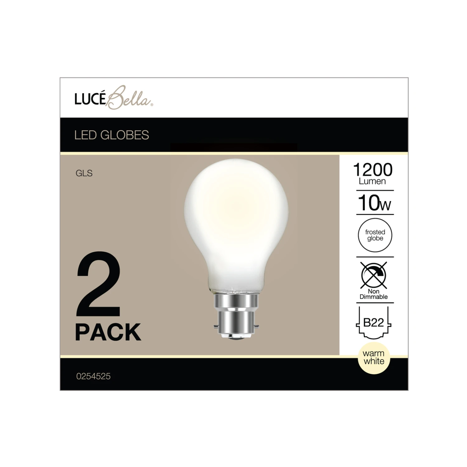 Promo ⭐ Australia Sale - Luce Bella GLS Filament BC LED 1200 Lumen Warm White, Frosted 10W Globe 2Pk Other ⭐ 4 Promo ⭐ Australia Sale - Luce Bella GLS Filament BC LED 1200 Lumen Warm White, Frosted 10W Globe 2Pk Other ⭐ - Image 2