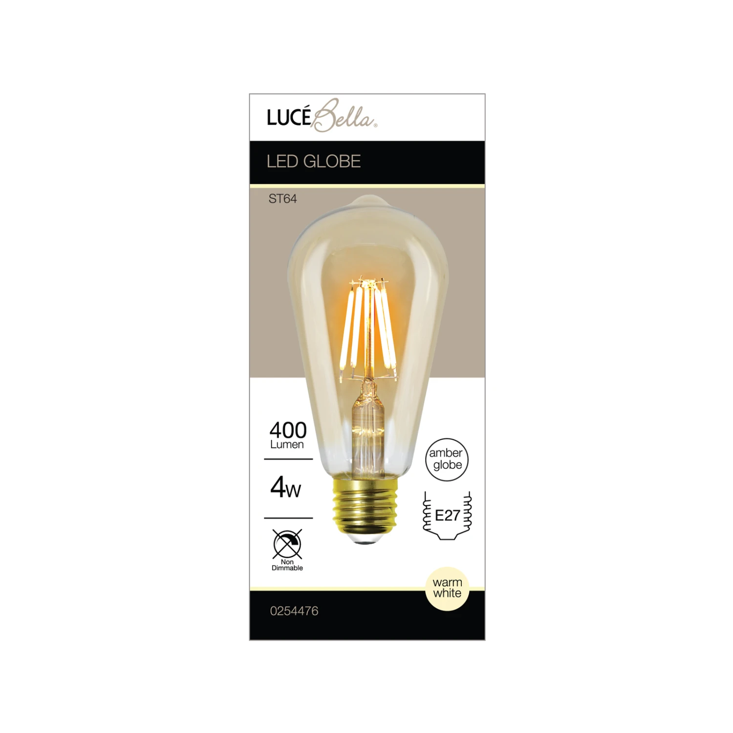 Best Sale 🔥 Australia Only - Luce Bella ST64 E27 LED 400 Lumen, Amber Warm White 4W Globe Other ⌛ 4 Best Sale 🔥 Australia Only - Luce Bella ST64 E27 LED 400 Lumen, Amber Warm White 4W Globe Other ⌛ - Image 2