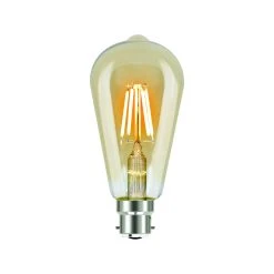 Cheapest ⌛ Australia Sale - Luce Bella ST64 B22 LED 400 Lumen Amber, Warm White 4W Globe 🧨