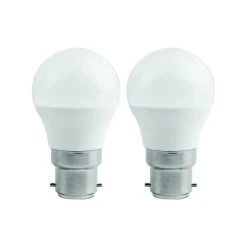 Coupon 👍 Luce Bella Fancy Round B22 LED 400lm Warm White 5W Globe 2 Pack - To Australia 🤩
