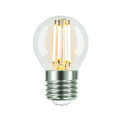 Deals ❤️ Luce Bella Filament Round E27 LED Dimmable 450 Lumen Warm White 4.5 Watt Globe 2Pk Other - To Australia ⭐