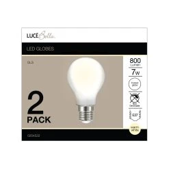 New 🤩 Australia Sale - Luce Bella GLS Filament ES LED 800 Lumen Warm White, Frosted 7W Globe 2Pk Other 😉 -Luce Bella Online Shop 15d36737e4834336ab291a5a41fee010