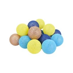 Best Sale 🧨 Australia Sale - Luce Bella 6cm Battery Operated Cotton Ball String Lights - 16 Pack Multi 😉 -Luce Bella Online Shop 2fd7c2b0b0e14d3ab7286171da2ec884