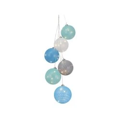 Brand new 🔥 Australia Sale - Luce Bella Multi-Colour Battery Operated Cotton Ball Hanging Lights - 6 Pack 👍 -Luce Bella Online Shop 3853308a258a42439c818f1d43bc1151