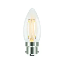 Brand new ⭐ Australia Sale - Luce Bella Candle Filament B22 LED 250 Lumen Warm White 2W Globe 2Pk Other 🧨