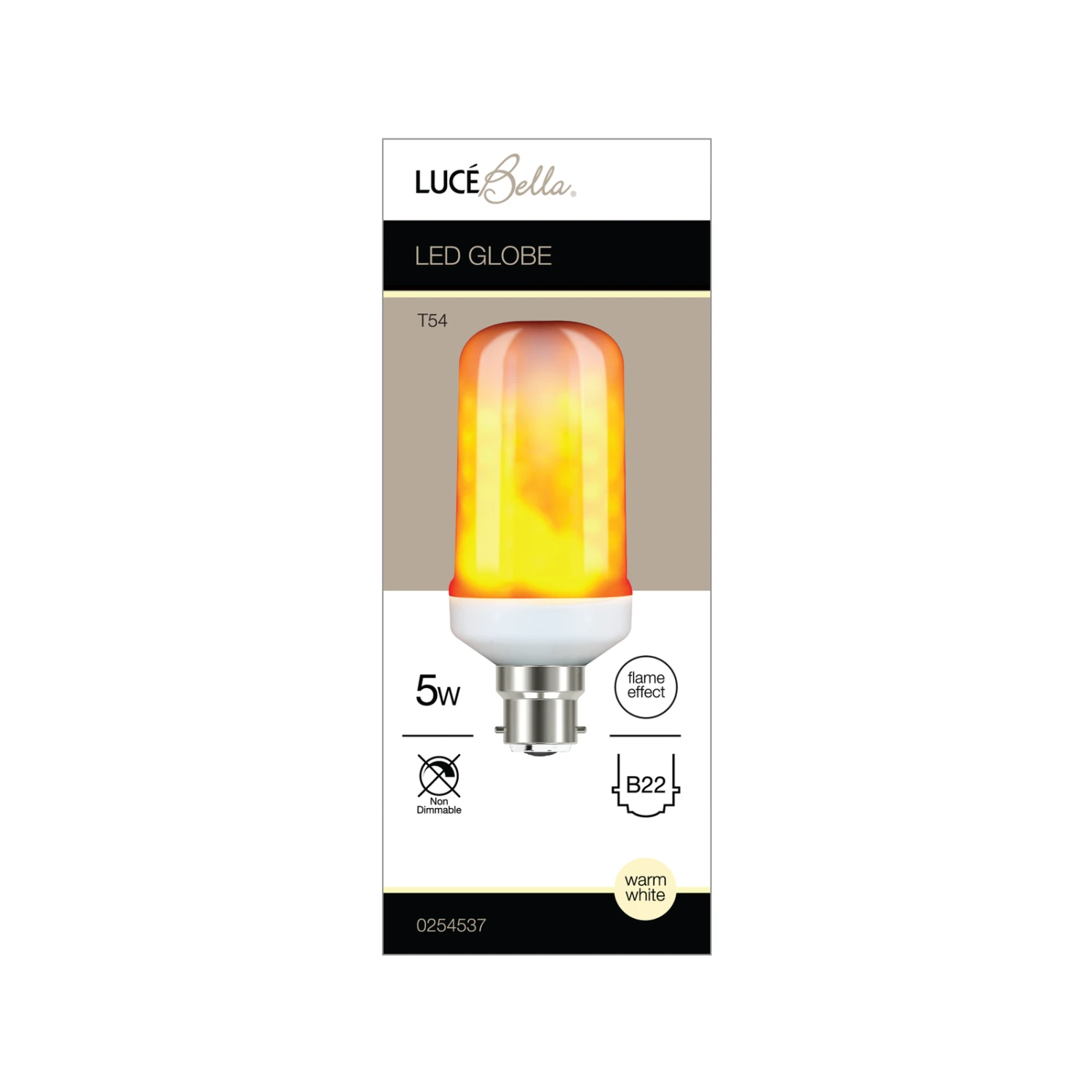 Wholesale ๐ Australia Only - Luce Bella Flame Effect T54 BC LED Warm White 5Watt Globe Other โ 4 Wholesale ๐ Australia Only - Luce Bella Flame Effect T54 BC LED Warm White 5Watt Globe Other โ - Image 2