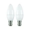 Hot Sale 😀 Luce Bella Candle B15 LED 470lm Warm White 5W Globe 2 Pack - To Australia 🤩 -Luce Bella Online Shop 677d4f4fefe647db9d032acae51d5f48