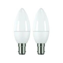 Hot Sale 😀 Luce Bella Candle B15 LED 470lm Warm White 5W Globe 2 Pack - To Australia 🤩