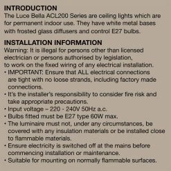 Promo ✨ Luce Bella 40cm Frosted Glass Ceiling Light White / Chrome - To Australia ❤️ -Luce Bella Online Shop 67a3f69c8e154faea2add50cf4f24864