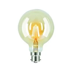 Cheap 😀 Australia Sale - Luce Bella G95 B22 LED 400 Lumen Amber Warm White 4W Globe Other ⌛