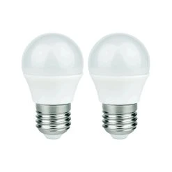 Discount ❤️ Australia Sale - Luce Bella Fancy Round E27 LED 400lm Warm White 5W Globe 2 Pack ✔️
