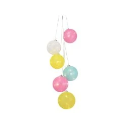 Brand new ๐ฅ Australia Sale - Luce Bella Multi-Colour Battery Operated Cotton Ball Hanging Lights - 6 Pack ๐