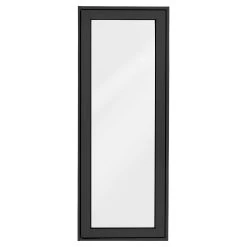 Best Sale ✔️ Australia Only - Polar Eco-View Windows Polar Eco-View 600 X 1545mm Black Frosted Glass Openable Double Glazed Window Black Frame With Frosted Glass 🔥