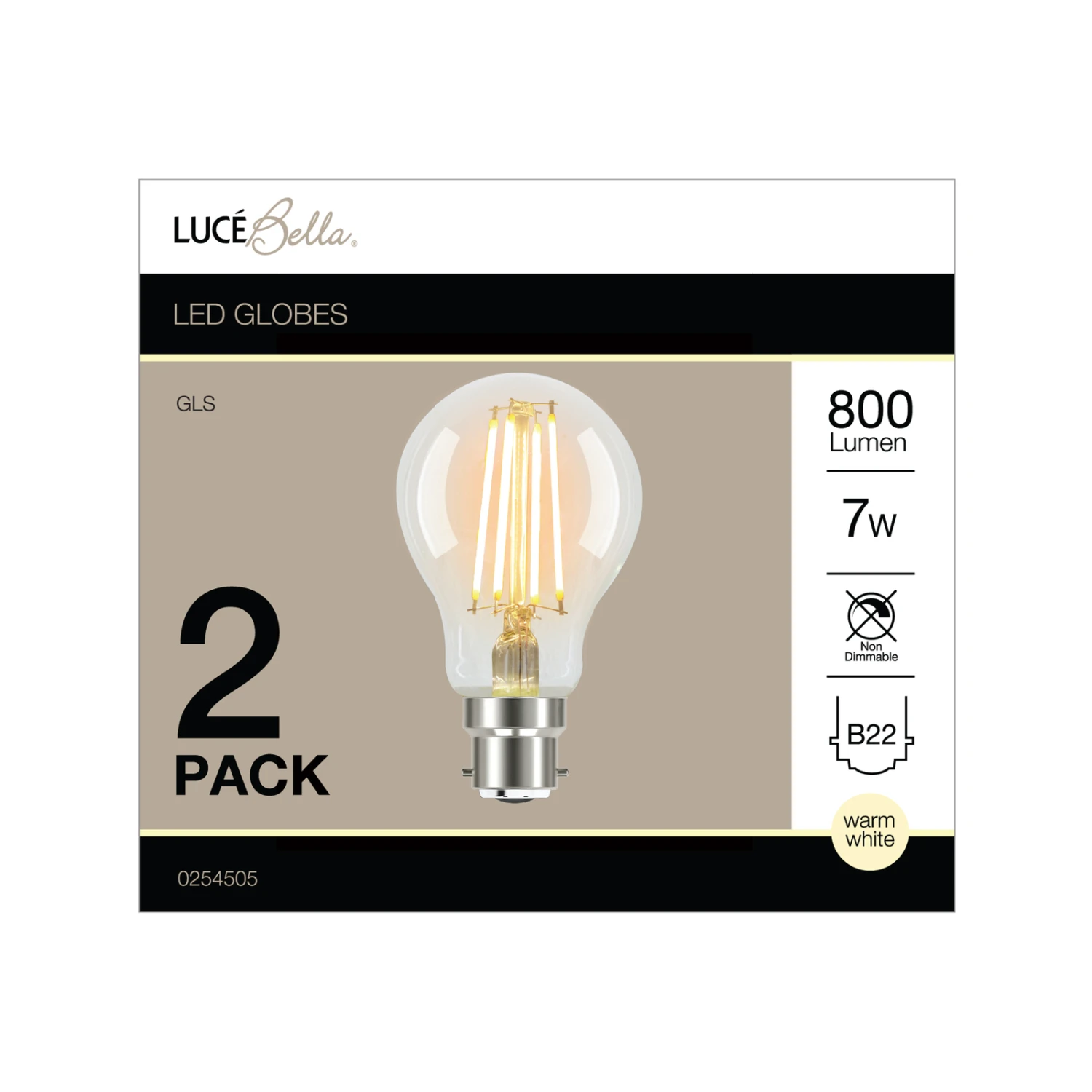 Hot Sale 🤩 Australia Only - Luce Bella GLS Filament B22 LED 800 Lumen Warm White 7W Globe 2 Pack Other ❤️ 4 Hot Sale 🤩 Australia Only - Luce Bella GLS Filament B22 LED 800 Lumen Warm White 7W Globe 2 Pack Other ❤️ - Image 2