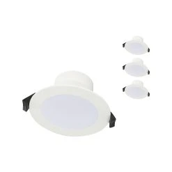 Budget ✨ Australia Only - Luce Bella 8W 90mm TRI-CCT LED Downlight - 4 Pack White ⌛