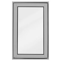 Best Sale 🌟 Australia Sale - Polar Eco-View Windows Polar Eco-View 600 X 945mm Silver Grey Frosted Glass Openable Double Glazed Window Silver Grey Frame With Frosted Glass 🤩